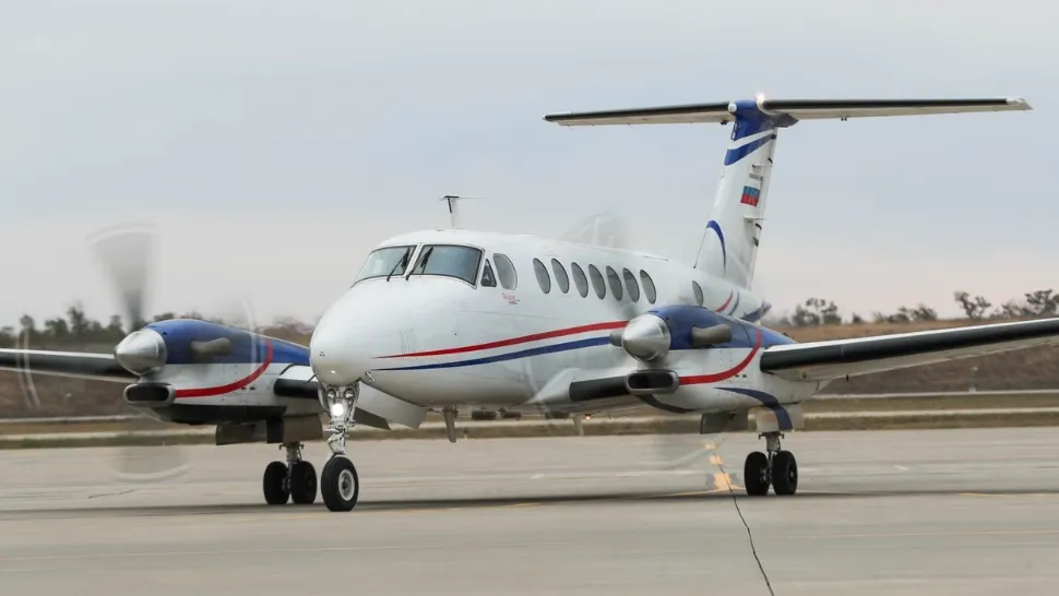 Modelul de avion care a survolat ilegal România/ Foto: Profi Media
