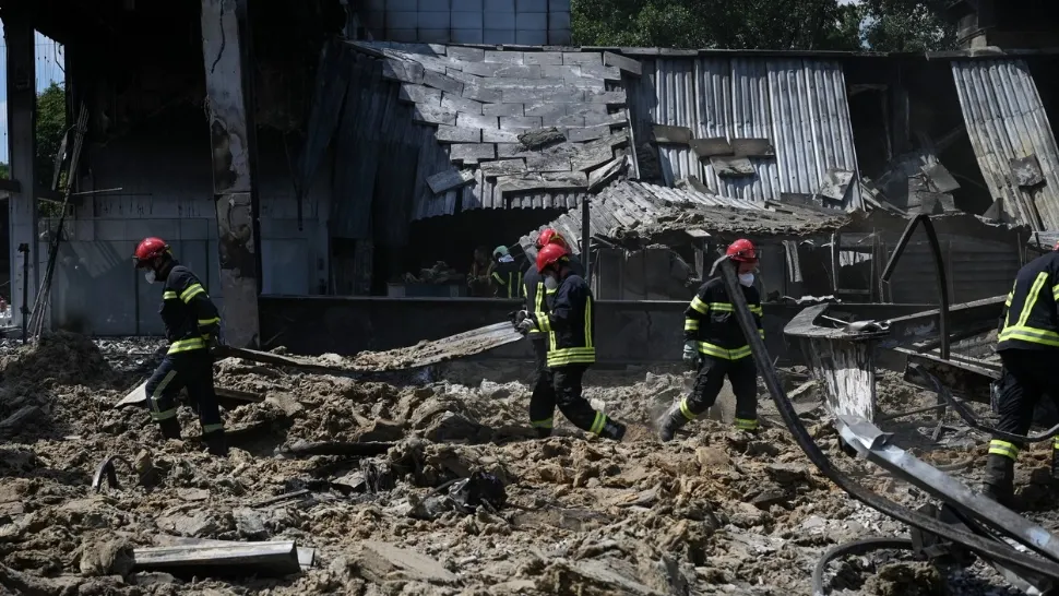Mall din Ucraina, distrus de rachete/ Foto: Profimedia