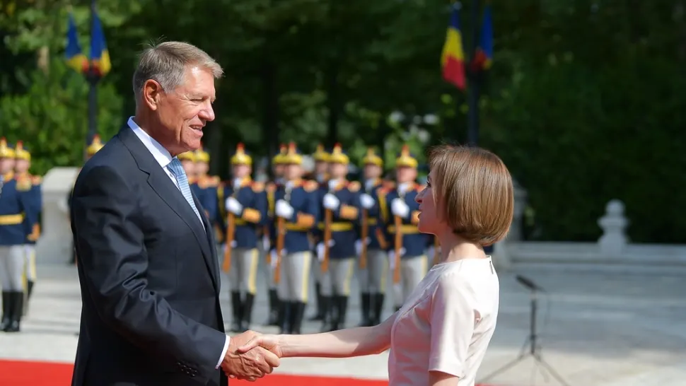 Klaus Iohannis și Maia Sandu / Foto: Administrația Prezidențială