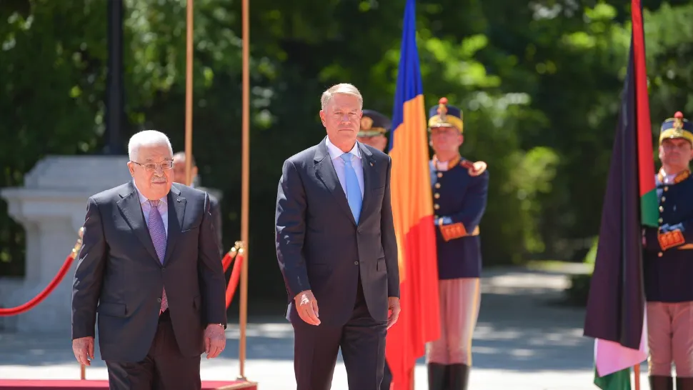 Klaus Iohannis și Mahmoud Abbas/ Administrația Prezidențială