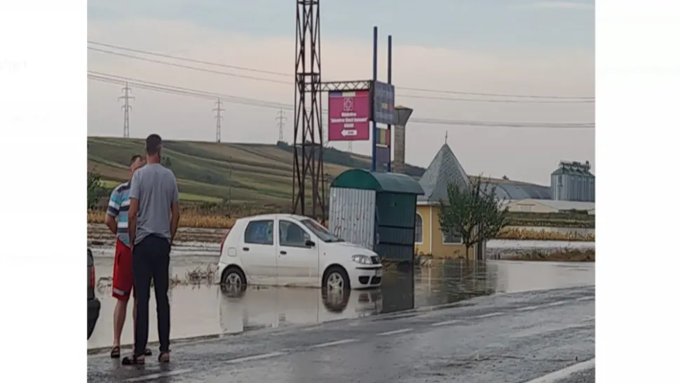 Trafic îngreunat pe DE 581