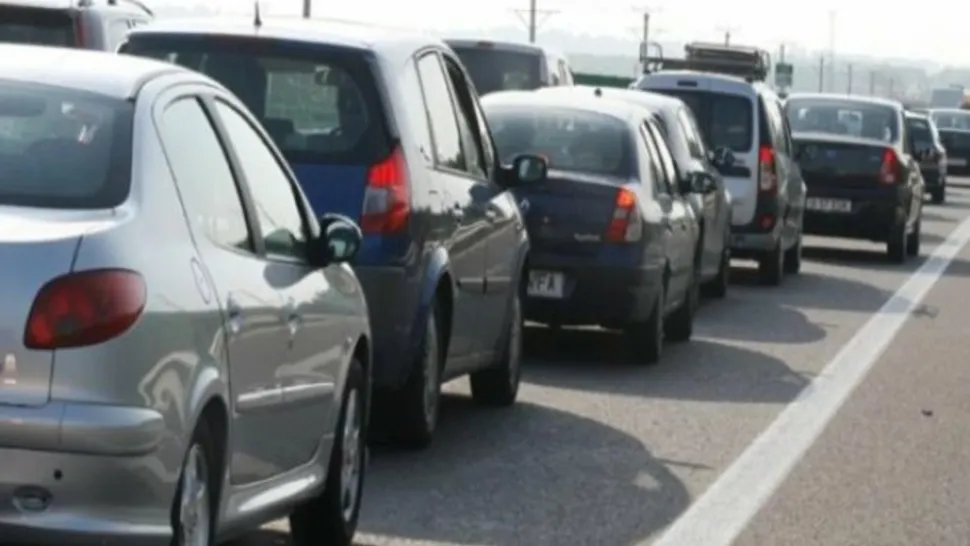 Coloană mașini A2