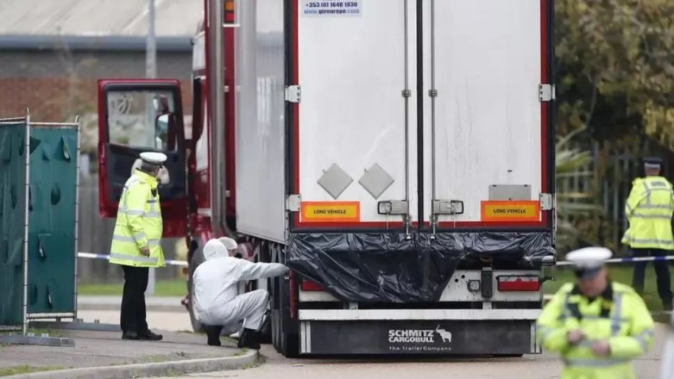 Tragedia morții celor 39 de migranți vietnamezi în „camionul gorazei”, Marea Britanie, 2019 Foto: Profi Media