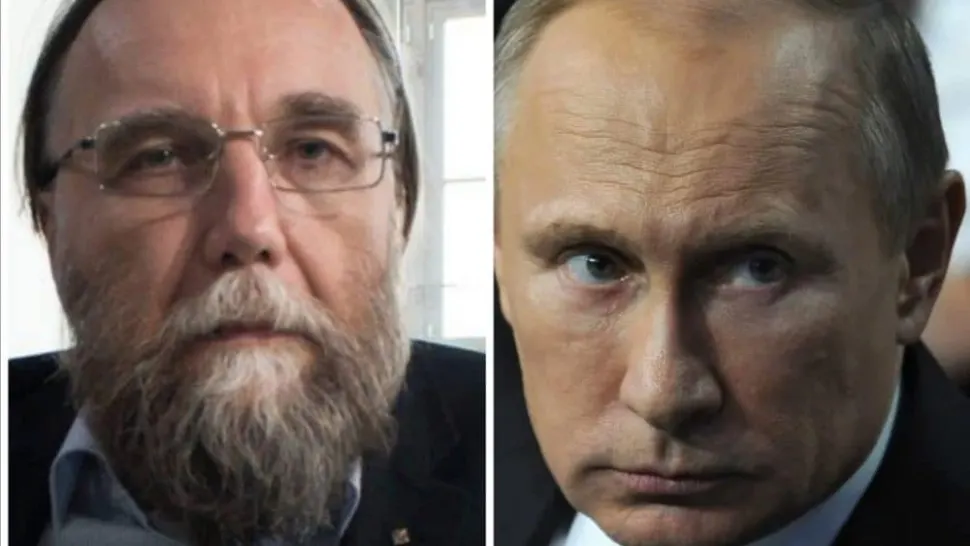 Aleksandr Dughin și Vladimir Putin