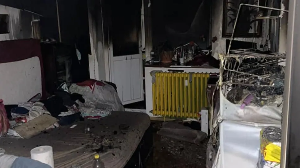 INCENDIU violent în Craiova: 18 persoane, evacuate din calea flăcărilor - Intervenția pompierilor