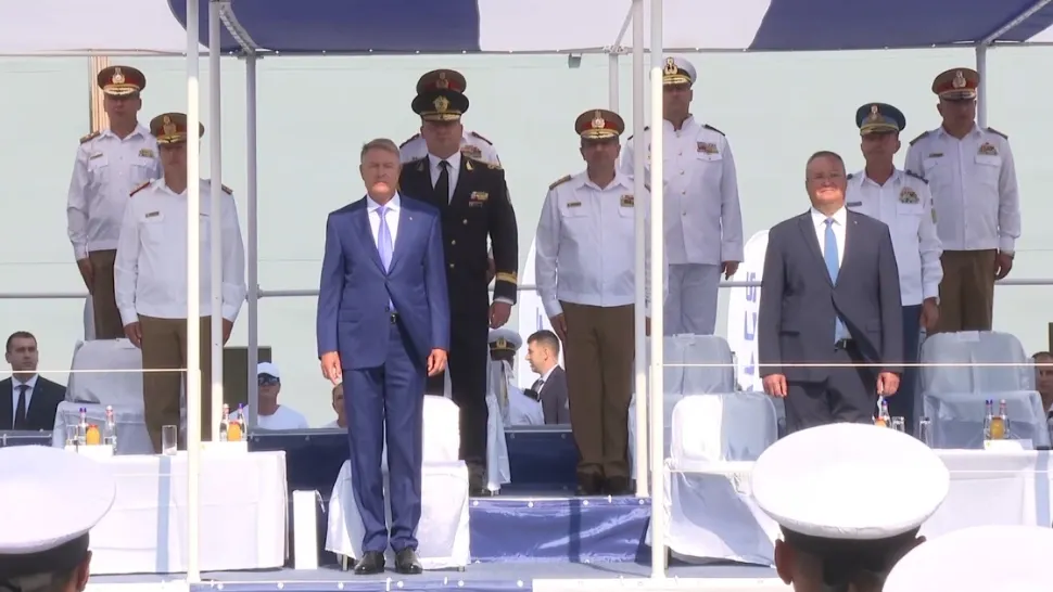 Klaus Iohannis și Nicolae la Ziua Marinei 2022 (Foto: Inquam Photos)