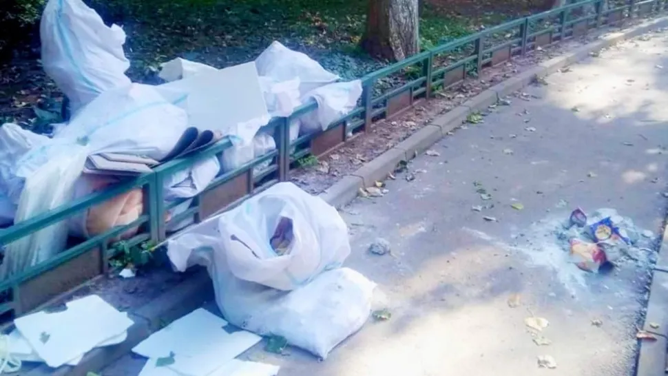 Ce a pățit un bărbat din Capitală care și-a aruncat gunoiul în fața blocului: "Aparent, a scăpat - nu l-a văzut și nu l-a pârât nimeni"