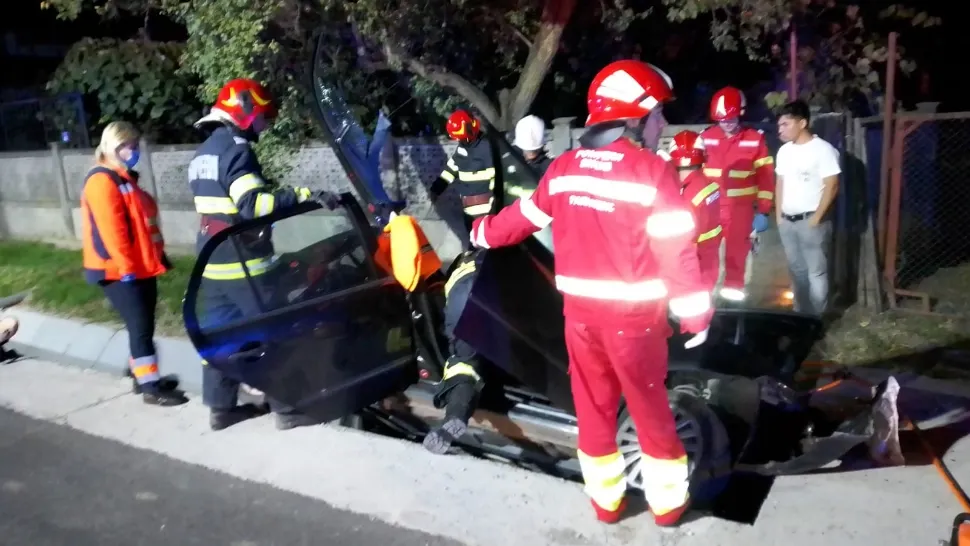 Accident grav în Vâlcea. Foto/ISU