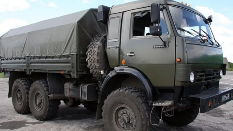 Camion militar/ Captură Twitter