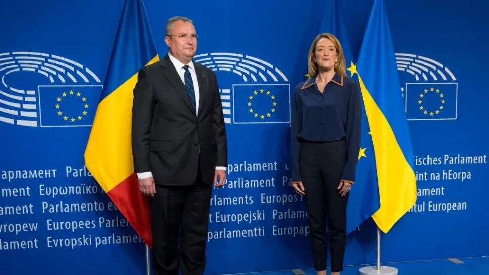 Nicolae Ciucă și Roberta Metsola / Twitter