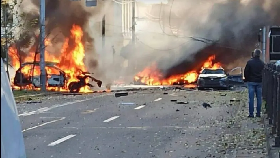 Bombardamente în Kiev