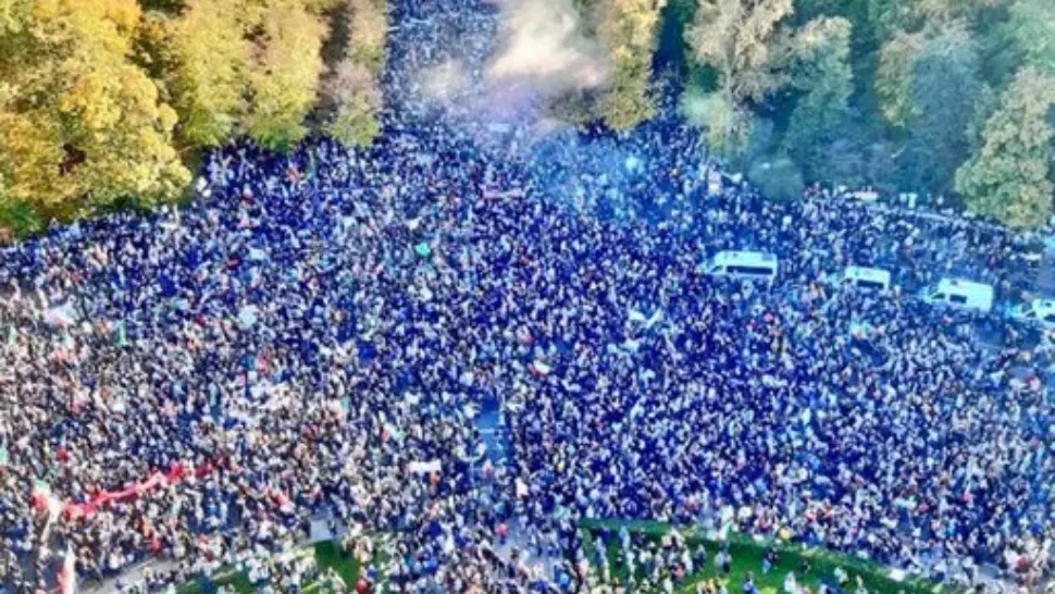 Proteste impresionante în Germania față de regimul din Iran - 80.000 de oameni pe străzile din Berlin - FOTO&VIDEO