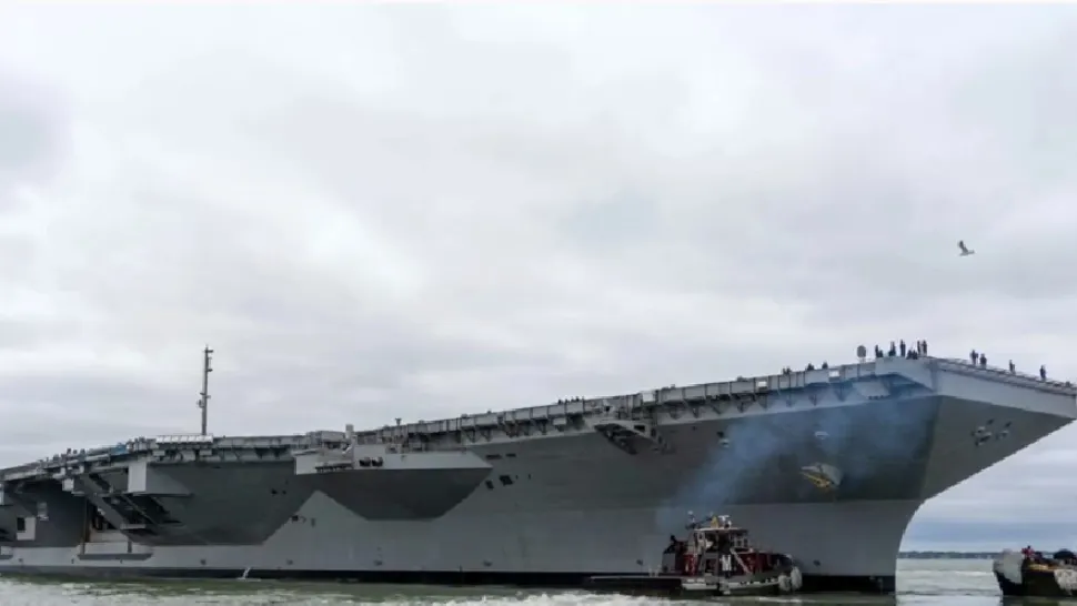 Nava USS Gerald/ Captură Youtube