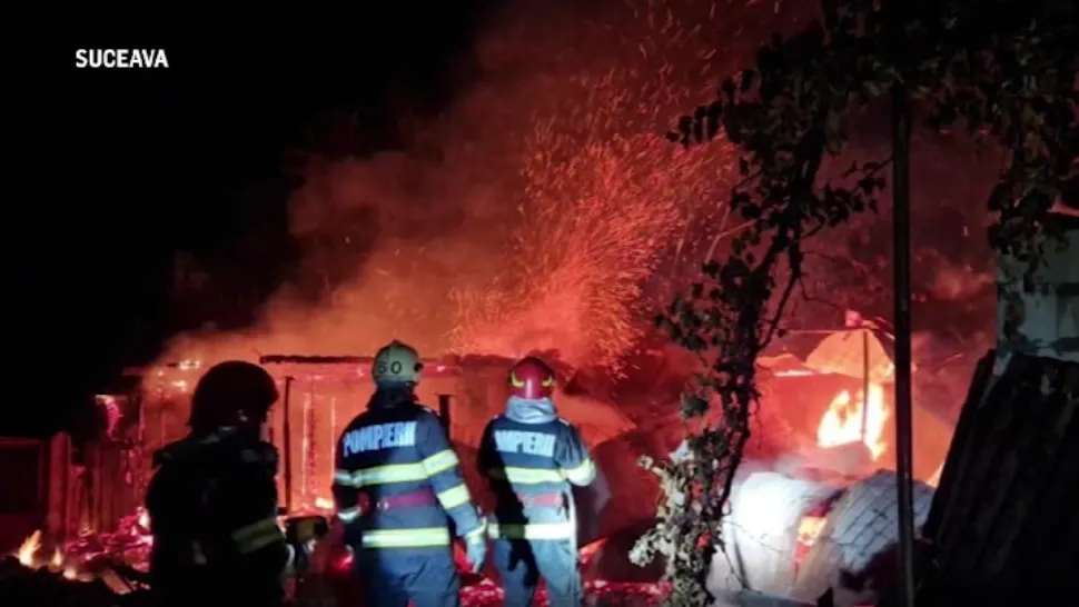 Incendiu Suceava/ Captură video