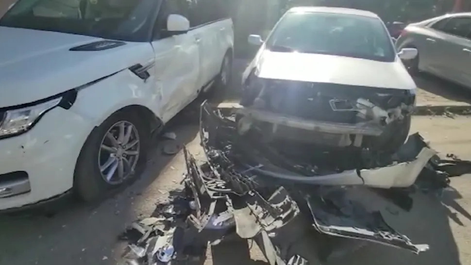 Mașini lovite / Captură video