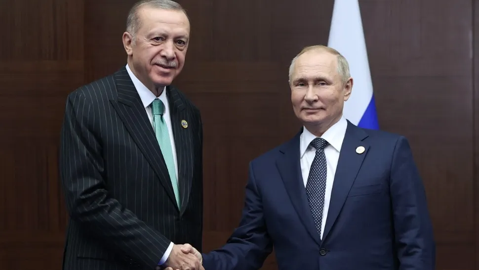Vladimir Putin și Recep Tayyip Erdogan Foto: Profi Media