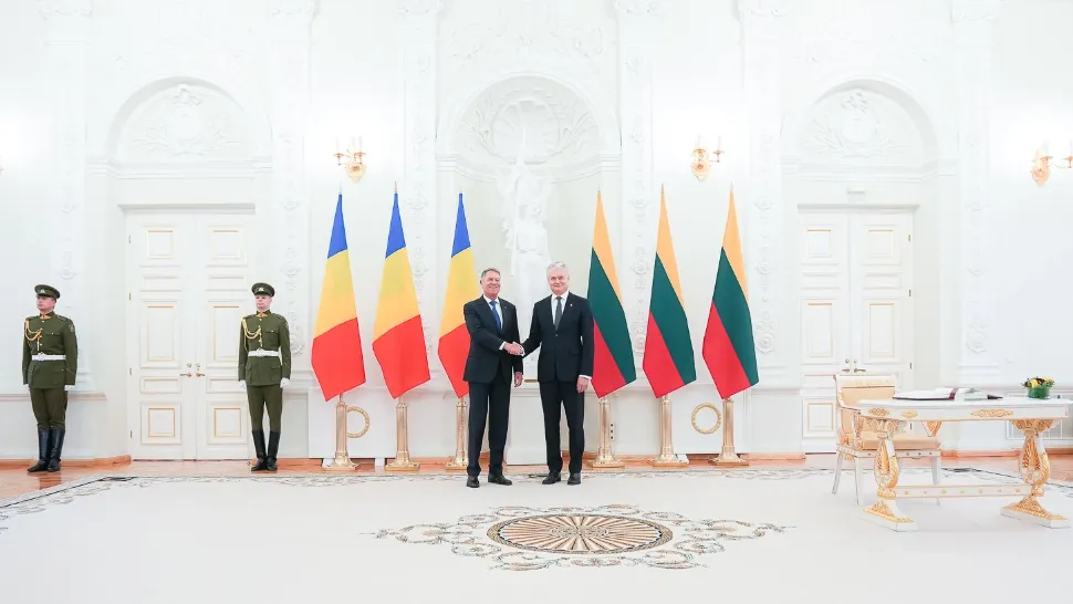 Klaus Iohannis și omologul său lituanian, Gitanas Nauseda / Foto: Twitter Iohannis