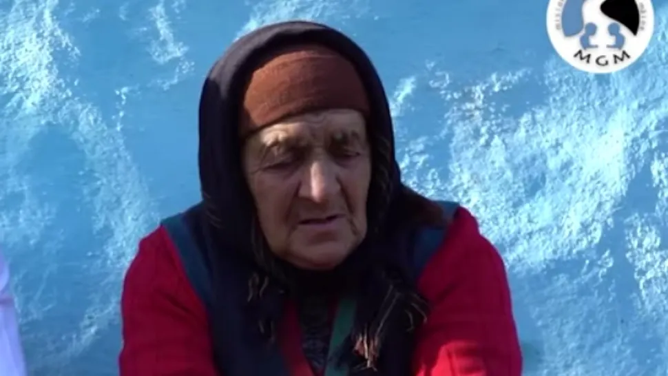 Bătrână/ Captură video Asociația MGM