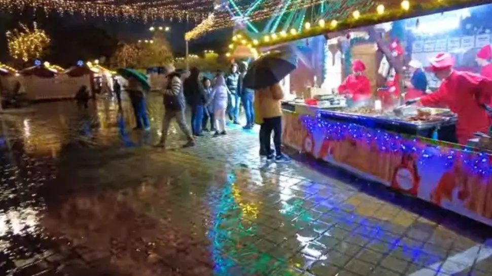 Bataie la targul de Craciun