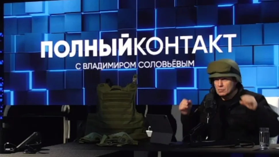 Realizatorul TV Vladimir Soloviov, unul dintre propagandiștii lui Putin. Foto/Profimedia