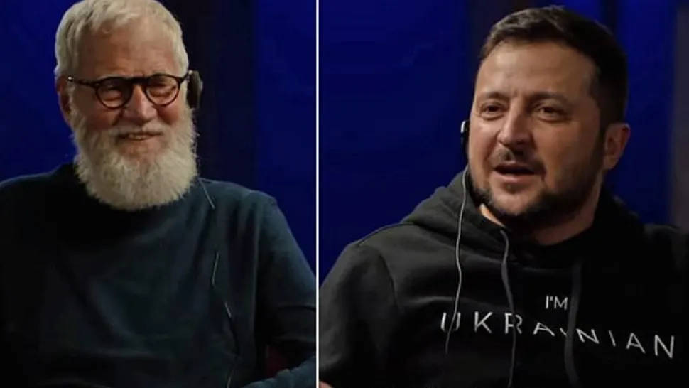 Zelenski nu și-a pierdut umorul în războiul dur din Ucraina: Râde copios de Putin, într-un dialog spumos cu David Letterman