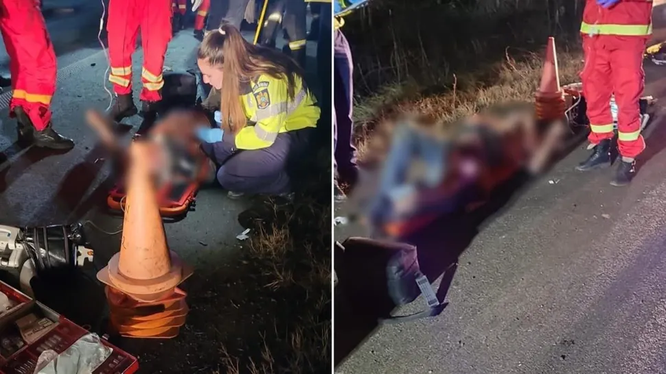 Accident pe A3 cu 2 victime. Foto/ISU