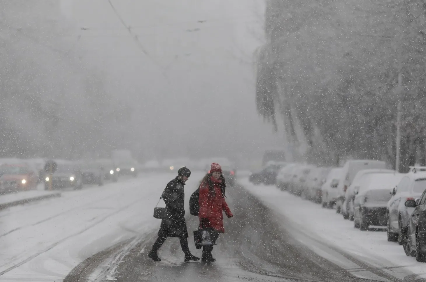 Prima ninsoare din București / Foto: Inquam Photos