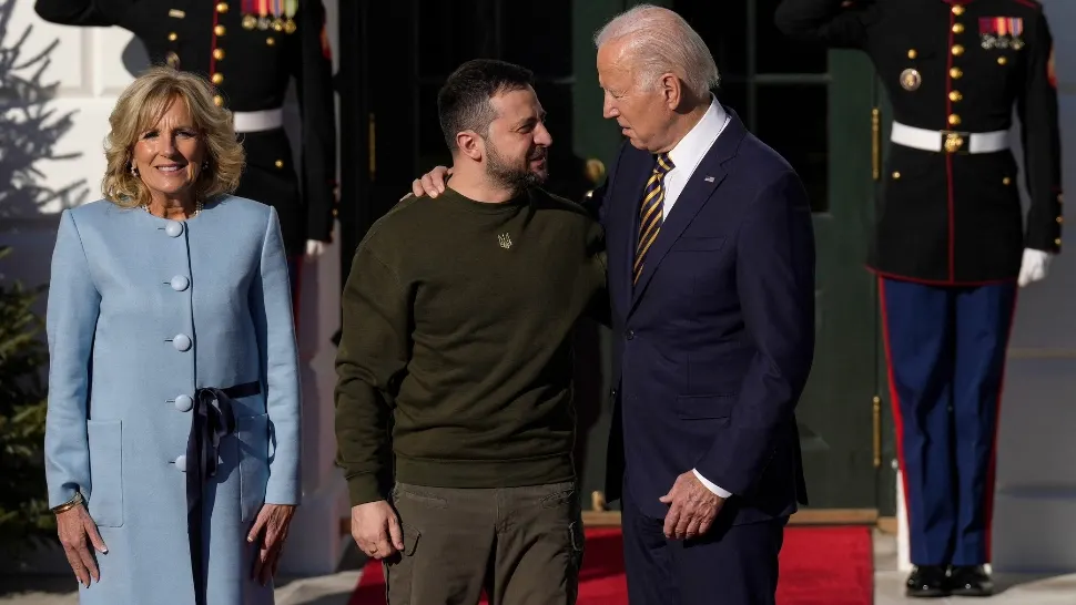 Zelenski a ajuns la Casa Albă. Foto/Profimedia
