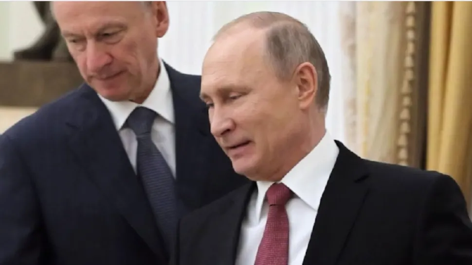 Nikolai Patrușev și Vladimir Putin/ Captură video