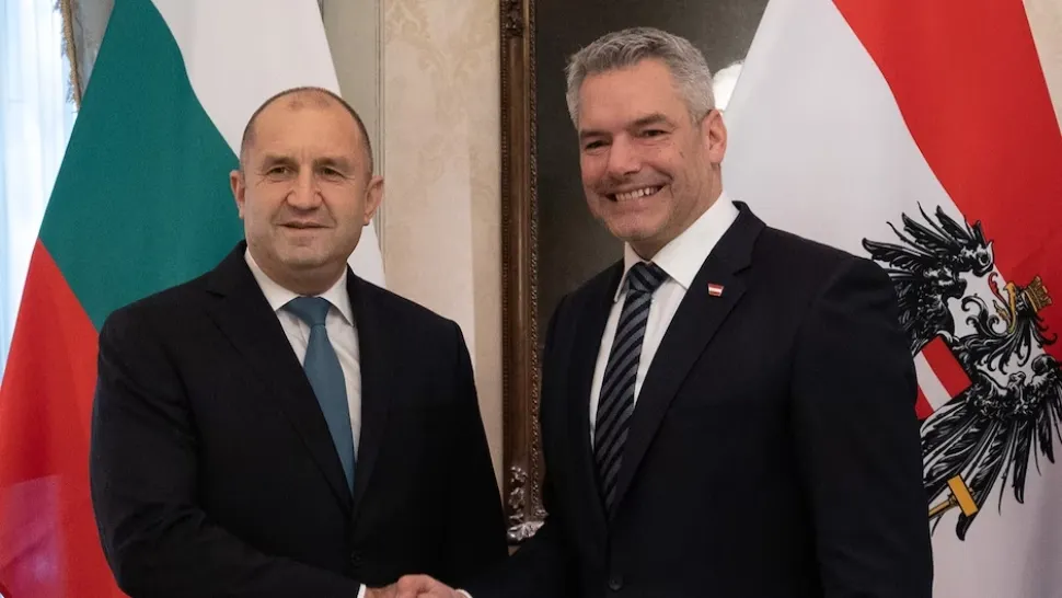 Rumen Radev și Karl Nehammer (sursă: FB)