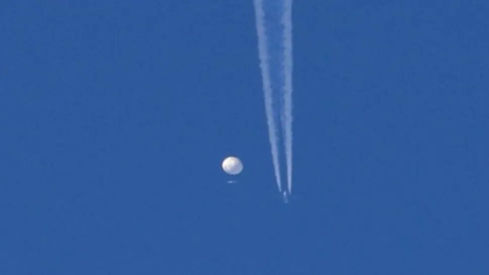 Balon spionaj chinezesc/ Captură foto Twitter
