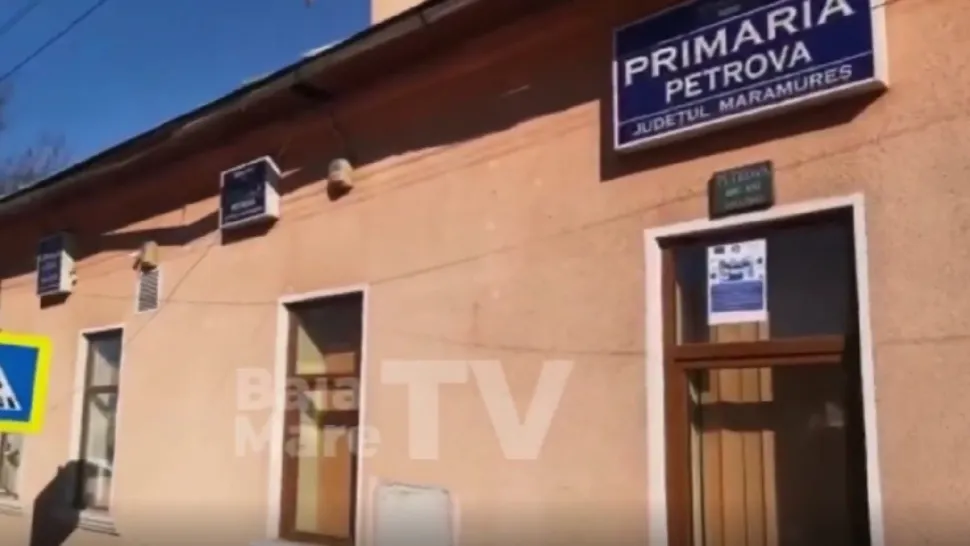 Primărie Petrova/ Captură video Baia Mare TV