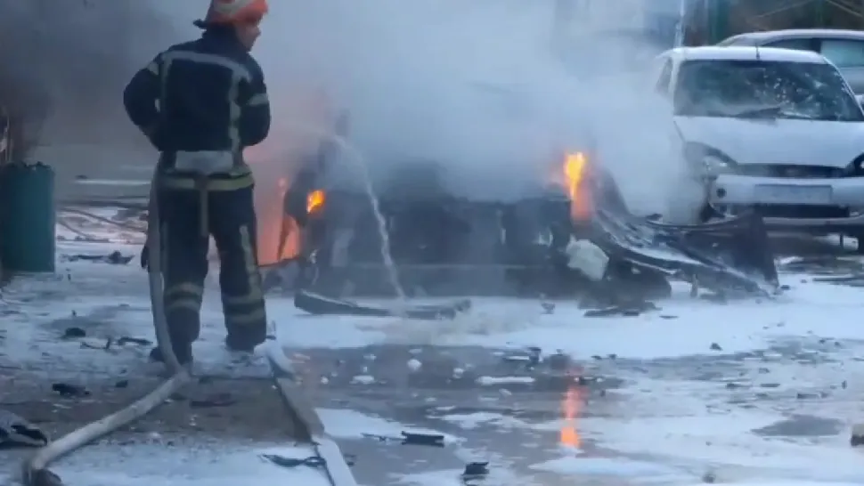 Atentat la mică distanță de centrala nucleară Zaporojie. Explozie puternică la Enerhodar - VIDEO