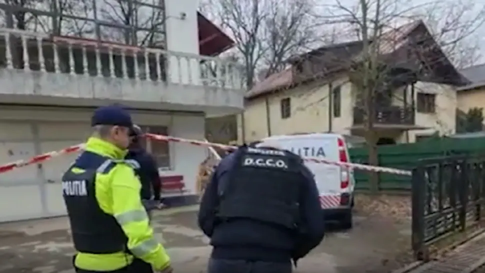 Anchetă poliție crimă Pitești/ Captură video