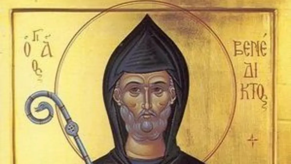 Sfântul Benedict din Nursia/ Captură foto