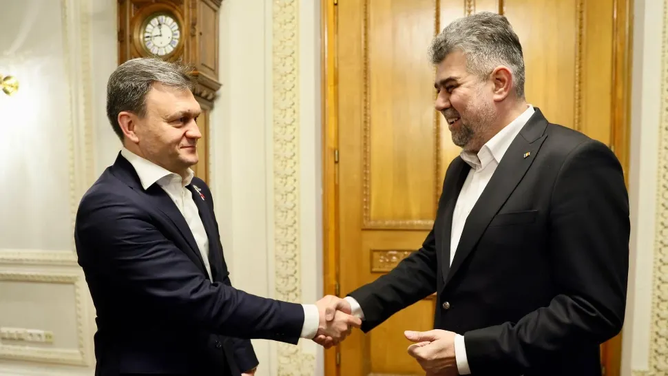 Marcel Ciolacu și Dorin Recean / Foto Facebook Ciolacu