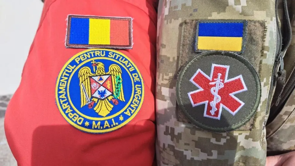 Paramedici ucraineni instruiți în România/ Facebook IGSU