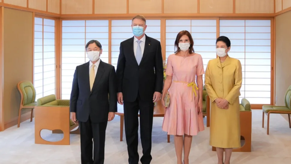 Klaus Iohannis, primit de Împăratul Japoniei
