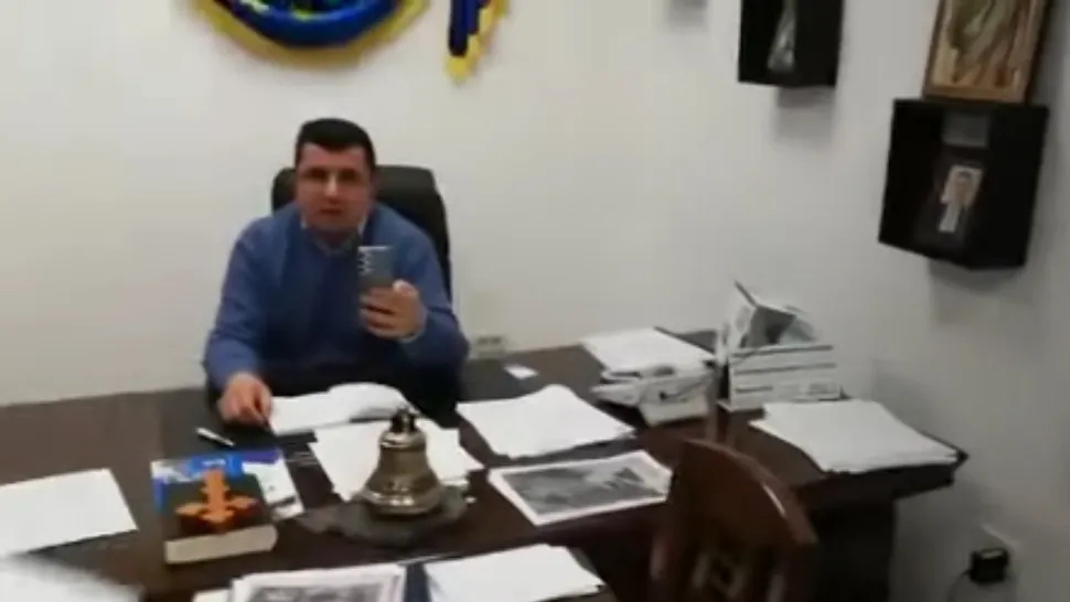 Scandal primărie jud. Bacău/ Captură video