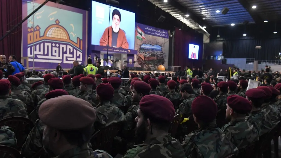 Unitățile militare afiliate cu Hezbollah, Liban,  14 aprilie 2023/ Profimedia