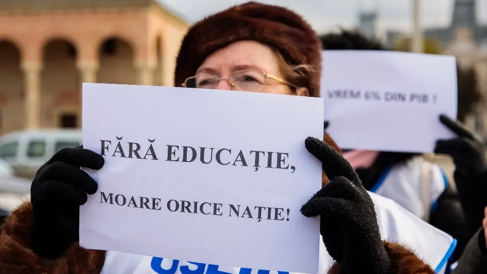 Grevă educație/ Facebook Marius Pașcan