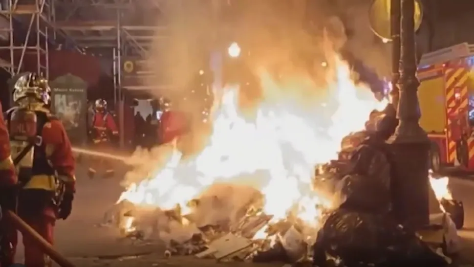 Proteste Franța / Captură video