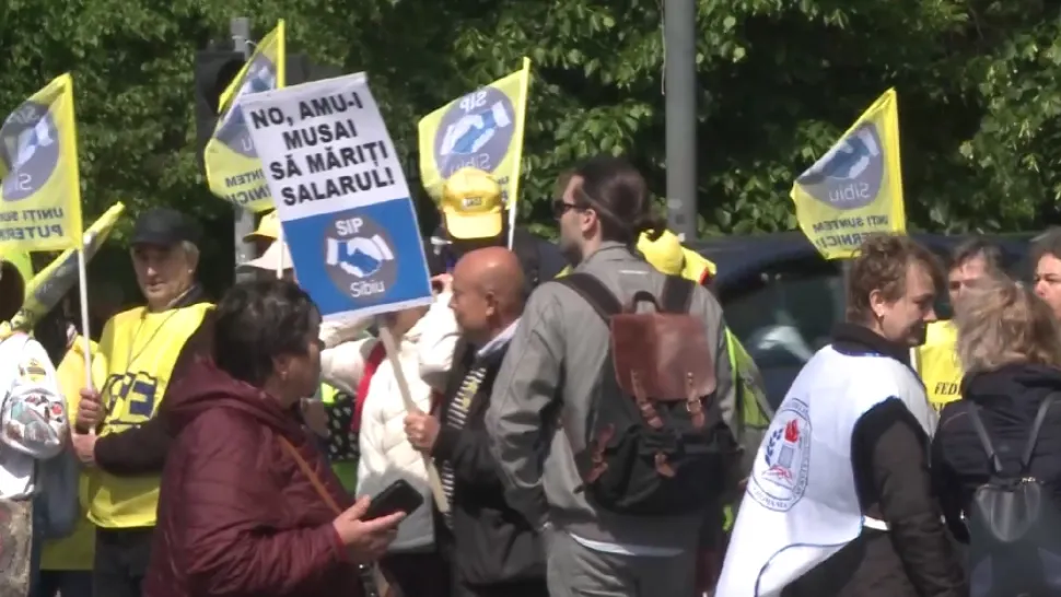 Grevă educație/ Captură video