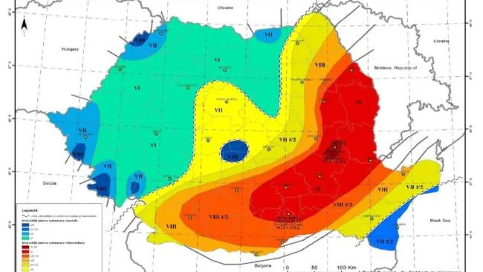Harta seismică a României