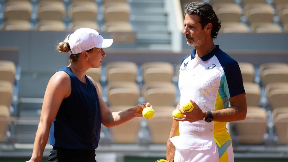 Patrick Mouratoglou, Simona Halep Foto: Profi Media