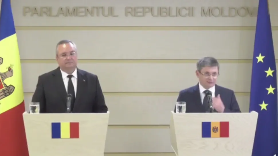 Nicolae Ciucă și Igor Grosu/ Captură video