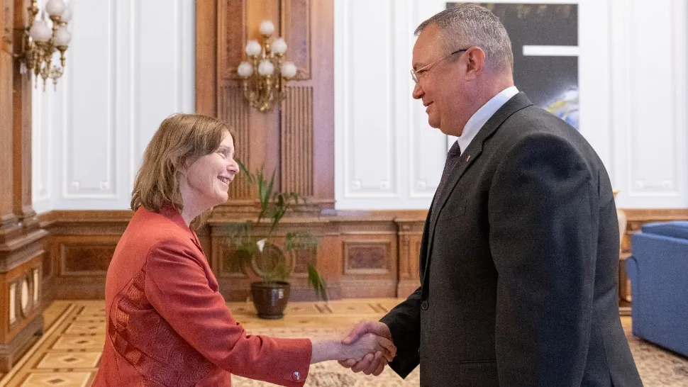 Nicolae Ciucă, întâlnire cu ambasadoarea SUA la București Foto: Facebook/Nicolae Ionel Ciucă