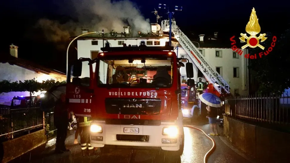 Incendiu azil de bătrâni Milano/ Captură Twitter