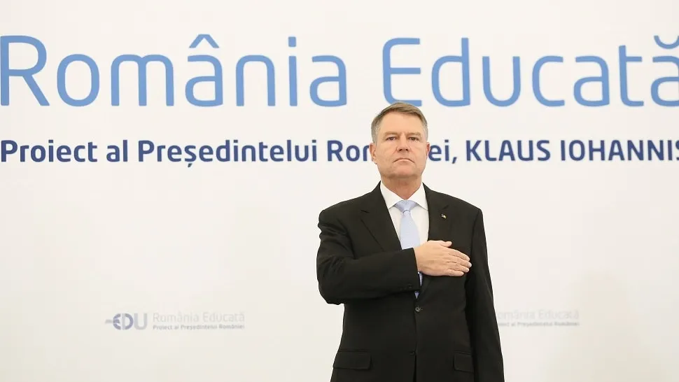 Klaus Iohannis, președintele României, punct final România Educată Foto: INQUAM/George Călin