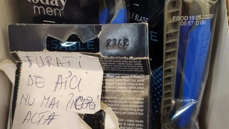 Mesajul inedit care a surprins clienții unui supermarket din Alba Iulia. Foto: Unirea 